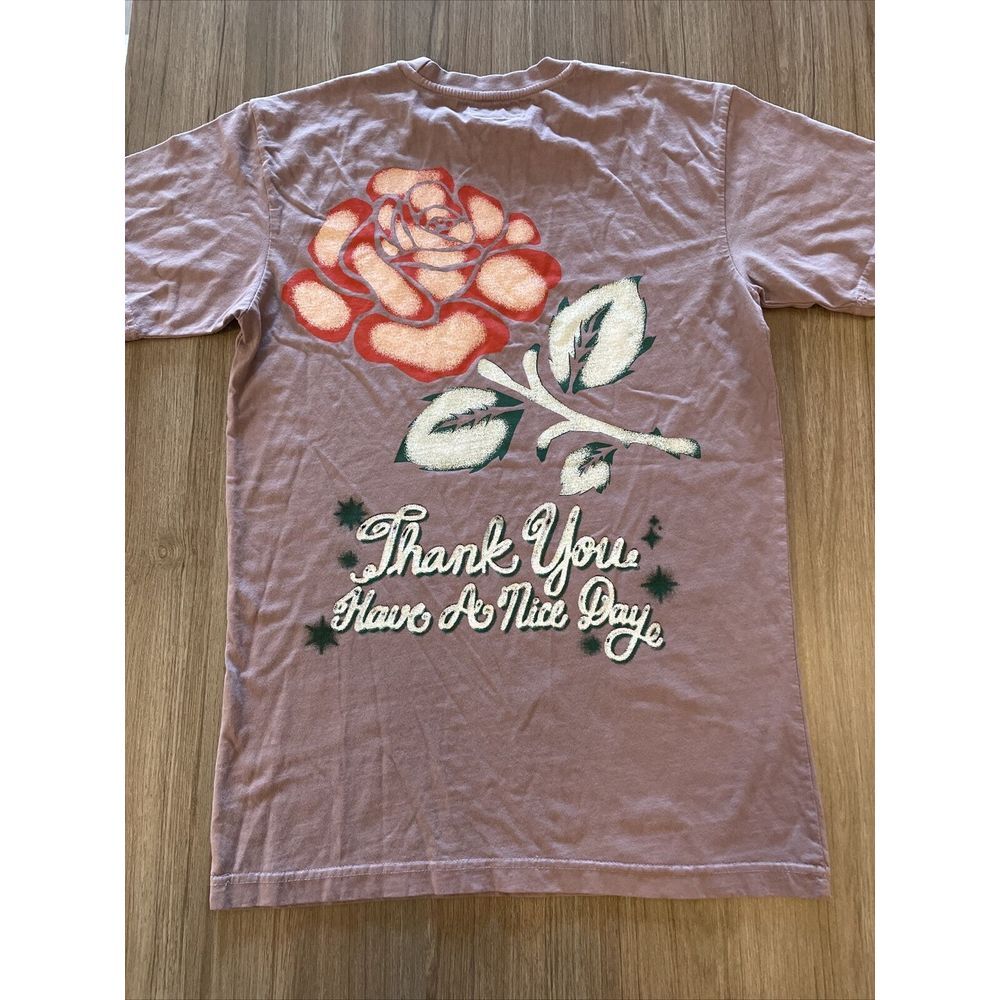 UO 'Thank You Have A Nice Day' Rose Mauve T-Shirt by MARKET size S Graphic shirt
